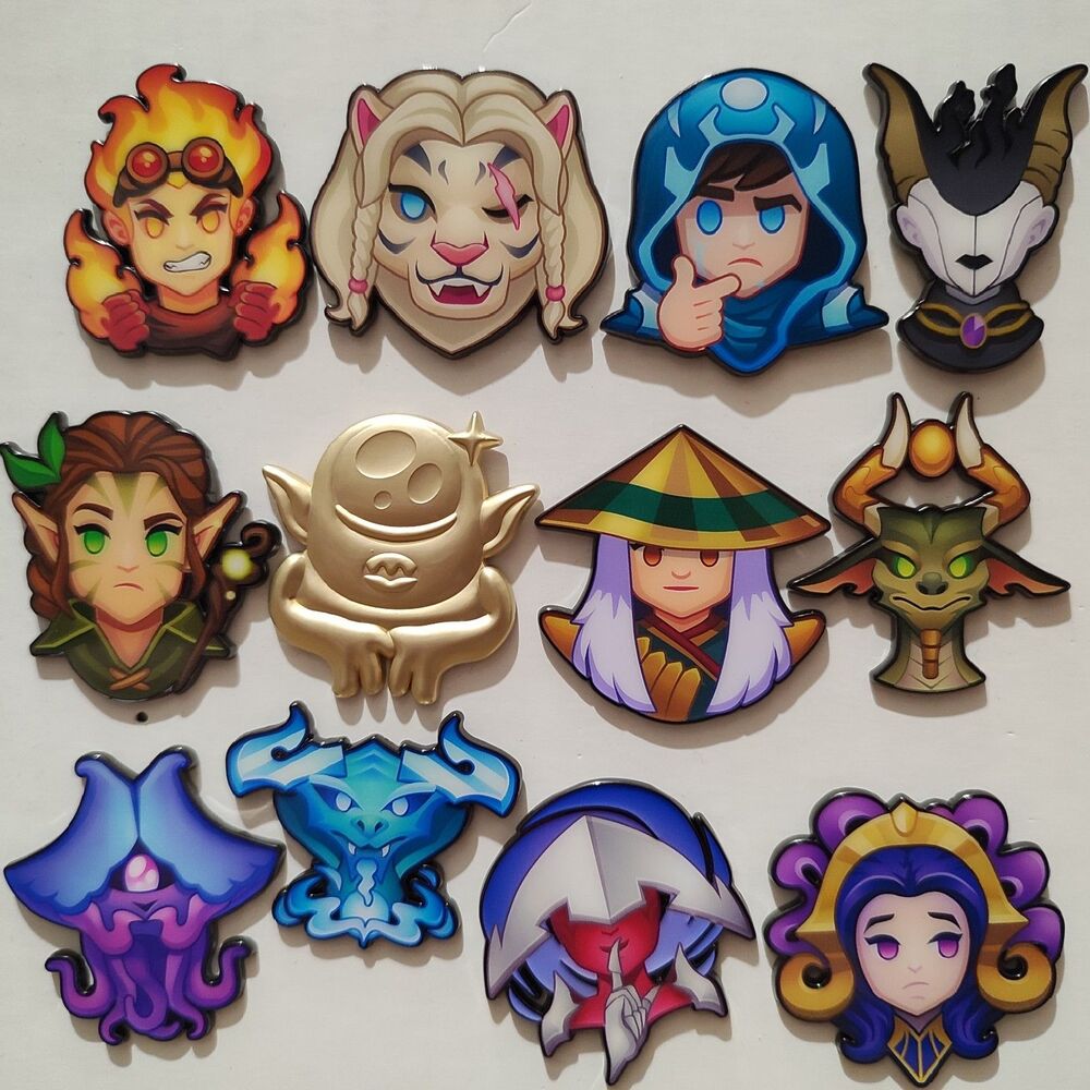 Magic The Gathering Mystery Enamel Pin Badges Series Full Set Of 12 MTG Pins